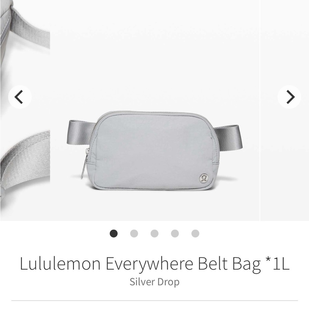 Lululemon Belt Bag - Silver Drop